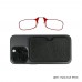 Очки для чтения с чехлом из искусственной кожи с поддержкой MagSafe. ThinOptics Readers + Black MagSafe Faux Leather Universal Pod 5